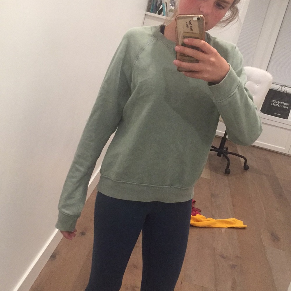 Brandy Melville green crew neck!!